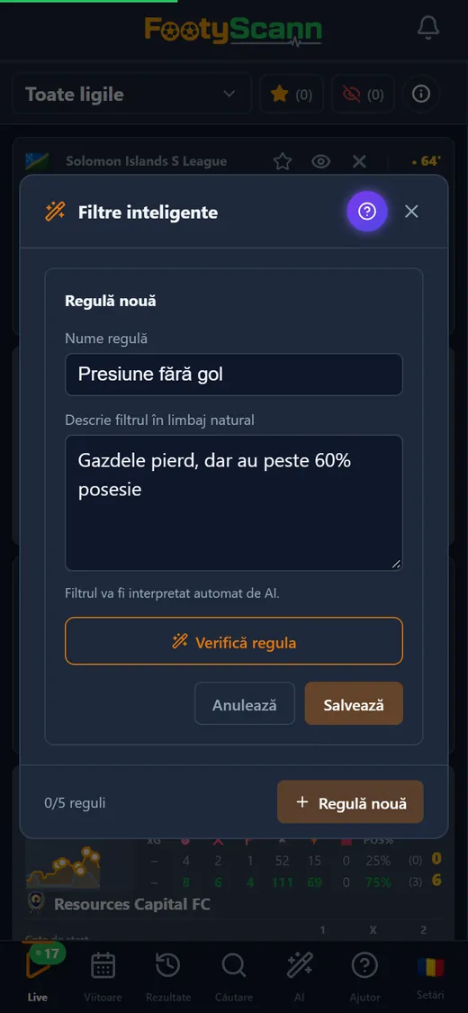 Ecranul de filtre inteligente